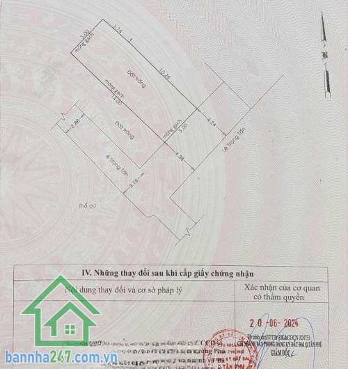 LÔ ĐẤT ĐẸP TỰ XÂY NHÀ – HẺM XE HƠI – TÂN PHÚ
