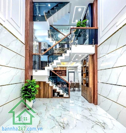 CHỈ 7,3 TỶ (TL) – HẺM 6M LÔ TƯ – NHÀ 5 TẦNG – 5PN – 6WC – GARAGE Ô TÔ – DT 48m² Nhà đẹp 5 tầng – full nội thất cao cấp * Diện tích: 4 x 12m (CN 48m²)