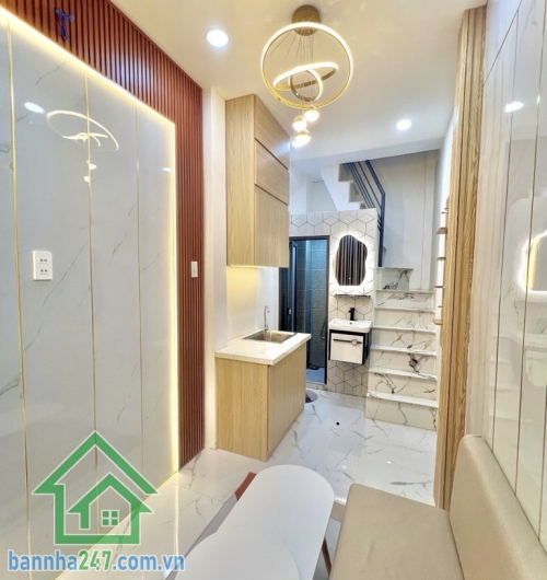 CHỈ 1,95 TỶ SỞ HỮU NHÀ 3 TẦNG MINI HOUSE P.10 TÂN BÌNH – FULL NỘI THẤT – ĐẦU TƯ CHO THUÊ NGON  Nhà đẹp, mới, 3 tầng chắc chắn: trệt – lửng – lầu Diện tích sử dụng: 30m2