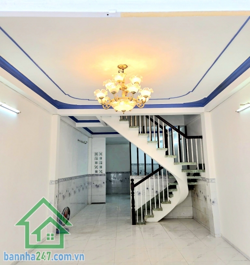  5,7 TỶ NHÀ HẬU GIANG – QUẬN 6 – DT: 56m² (4×16) – 2 TẦNG BTCT – HẺM THÔNG XE HƠI LÝ THUYẾT – GẦN VÒNG XOAY PHÚ LÂM Nhà đẹp – vào ở ngay: Kết cấu 1 trệt 1 lầu BTCT