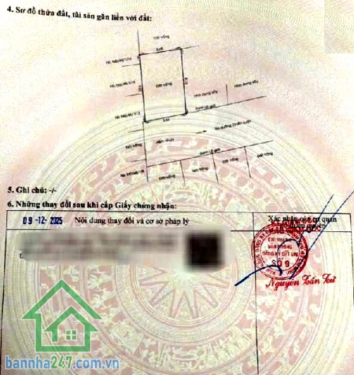 NHỈNH 4 TỶ - ĐẤT THỔ CƯ PHÂN LÔ – HẺM Ô TÔ  